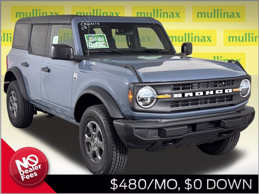 2025 Azure Gray Metallic Tri-Coat Ford Bronco Big Bend 4X4 SUV