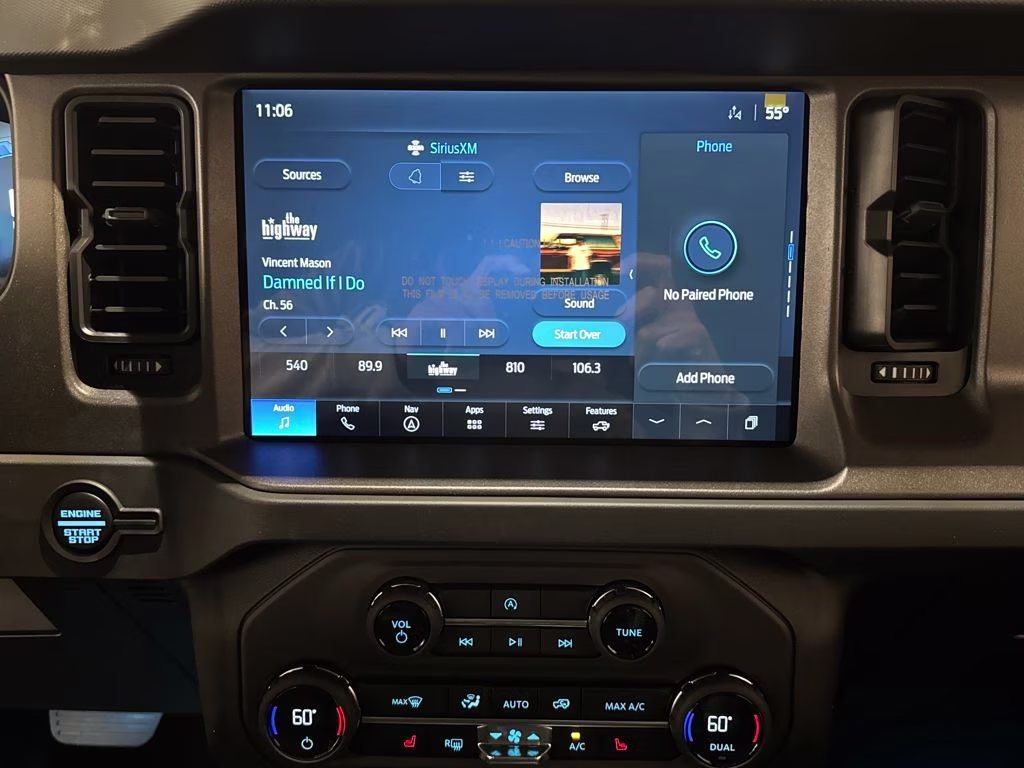 2025 Azure Gray Metallic Tri-Coat Ford Bronco Big Bend 4X4 SUV