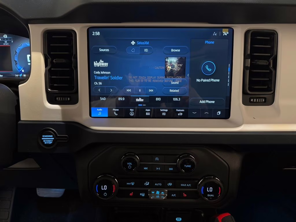 2025 Azure Gray Metallic Tri-Coat Ford Bronco Heritage Edition 4X4 SUV