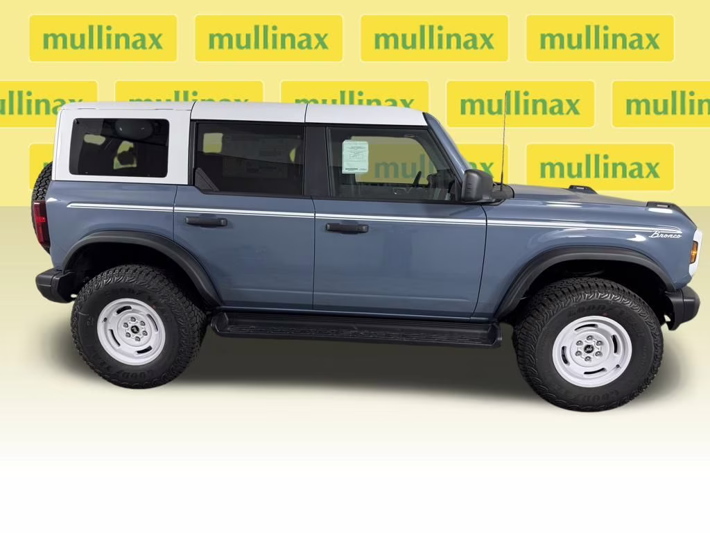 2025 Azure Gray Metallic Tri-Coat Ford Bronco Heritage Edition 4X4 SUV