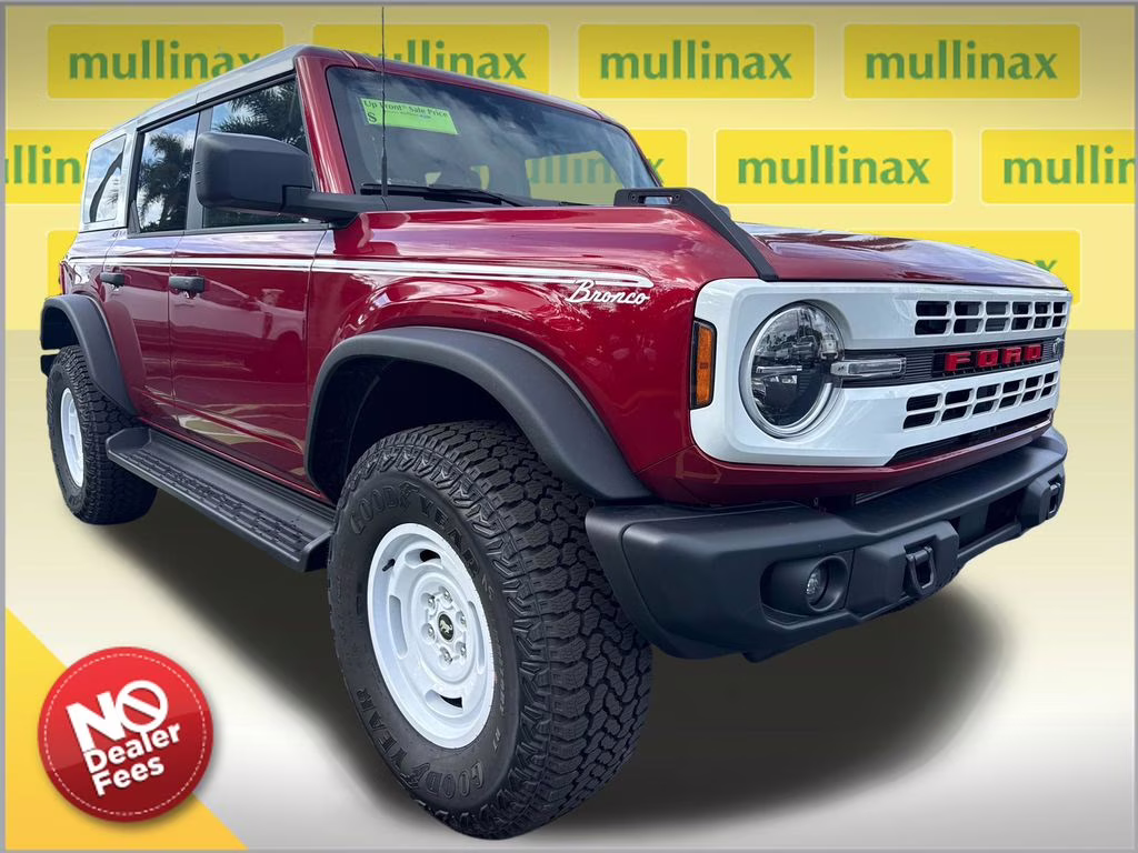 2025 Ruby Red Metallic Tinted Clearcoat Ford Bronco Heritage Edition 4X4 SUV