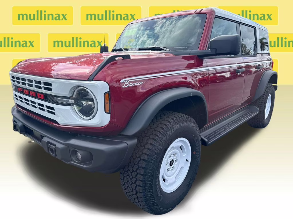 2025 Ruby Red Metallic Tinted Clearcoat Ford Bronco Heritage Edition 4X4 SUV