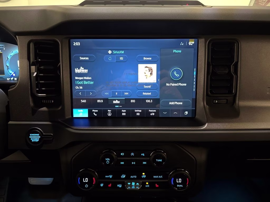 2025 Blue Metallic Ford Bronco Badlands 4X4 SUV