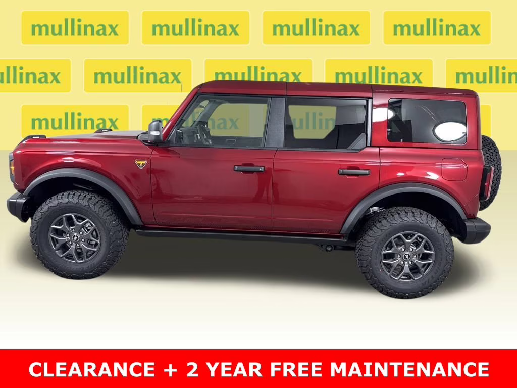 2025 Ruby Red Metallic Tinted Clearcoat Ford Bronco Badlands 4X4 SUV