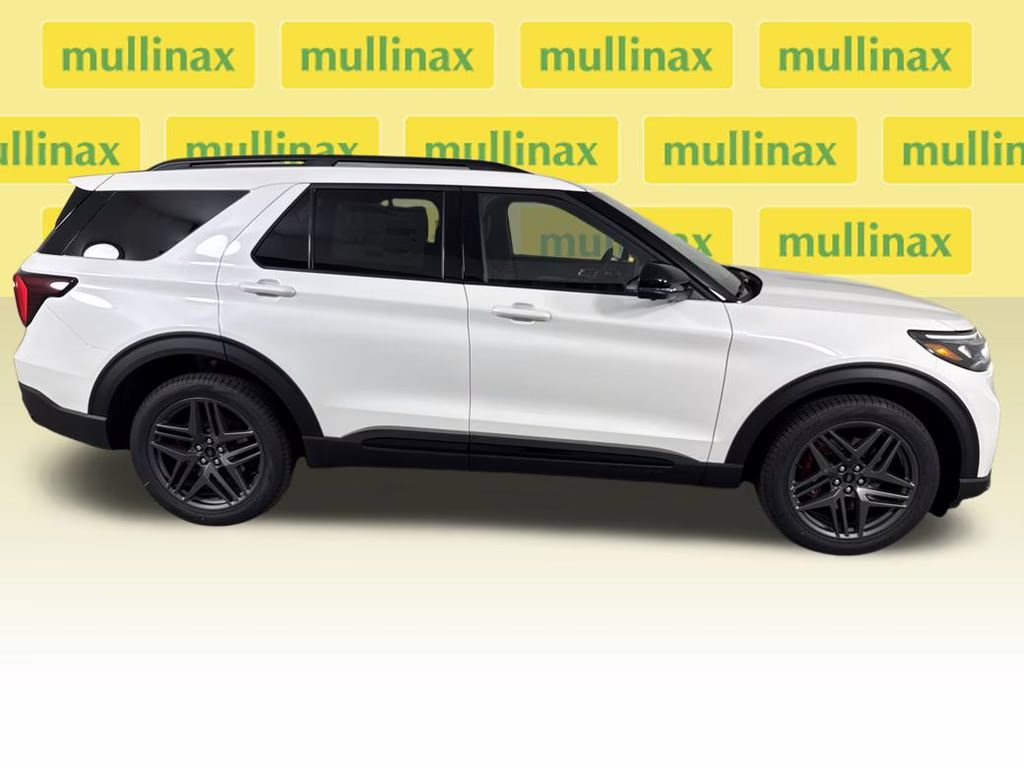 2026 Star White Metallic Tri-Coat Ford Explorer ST 4X4 SUV