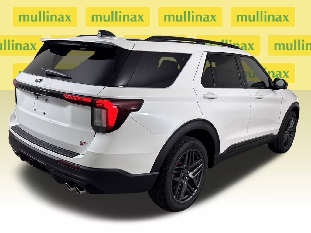 2026 Star White Metallic Tri-Coat Ford Explorer ST 4X4 SUV