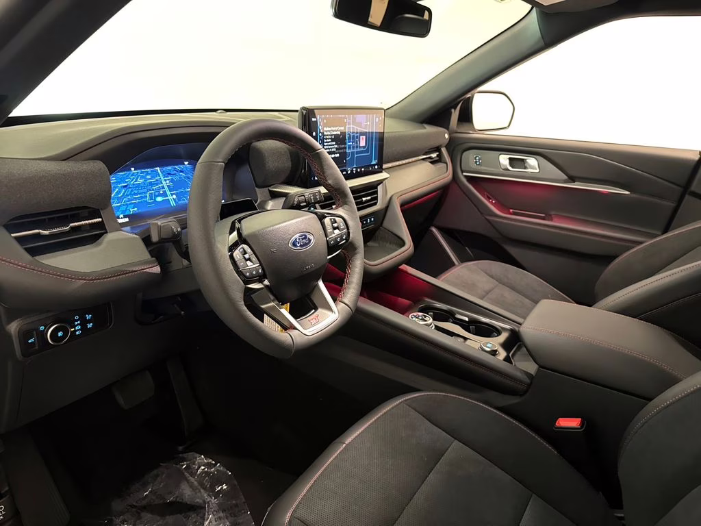 2026 Star White Metallic Tri-Coat Ford Explorer ST 4X4 SUV