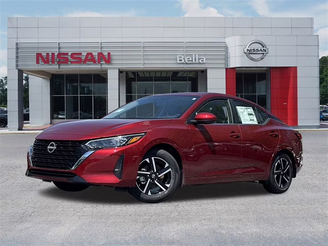 2025 Scarlet Ember Tintcoat Nissan Sentra SV FWD Sedan