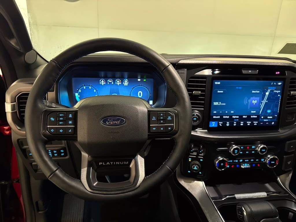 2025 Rapid Red Metallic Tinted Clearcoat Ford F-150 Platinum 4X4 Truck