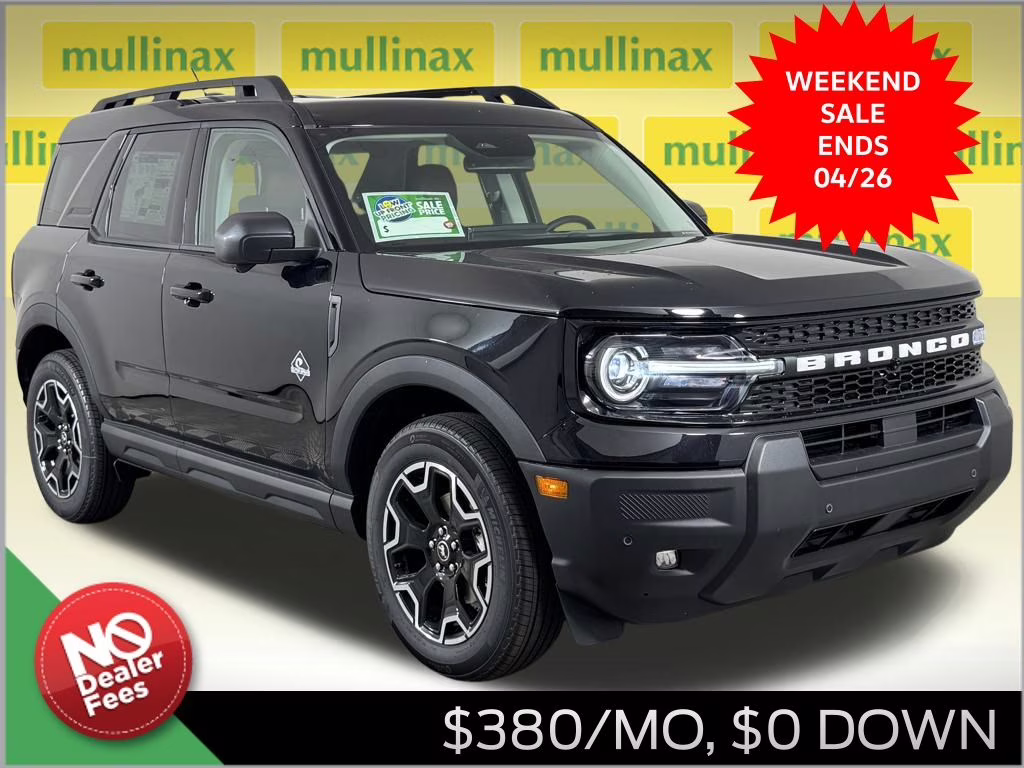 2025 Shadow Black Ford Bronco Sport Outer Banks 4X4 SUV