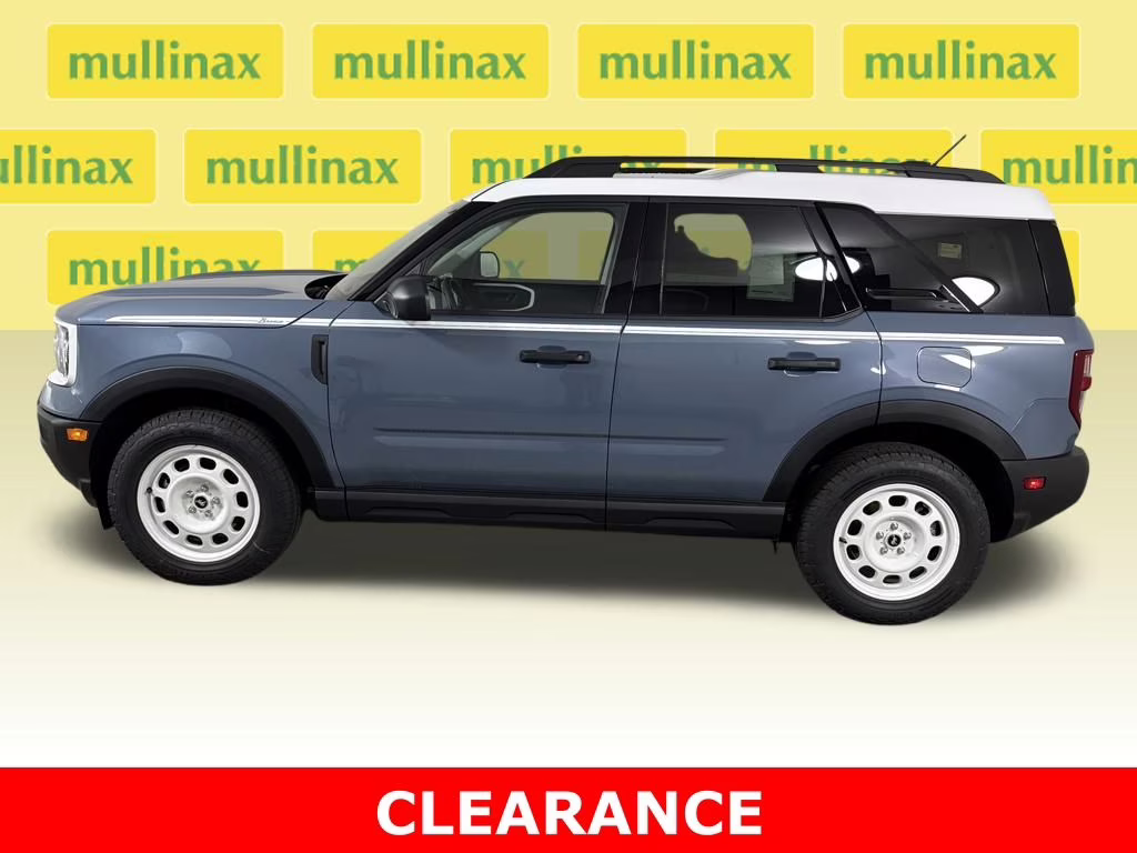 2025 Azure Gray Metallic Tri-Coat Ford Bronco Sport Heritage 4X4 SUV