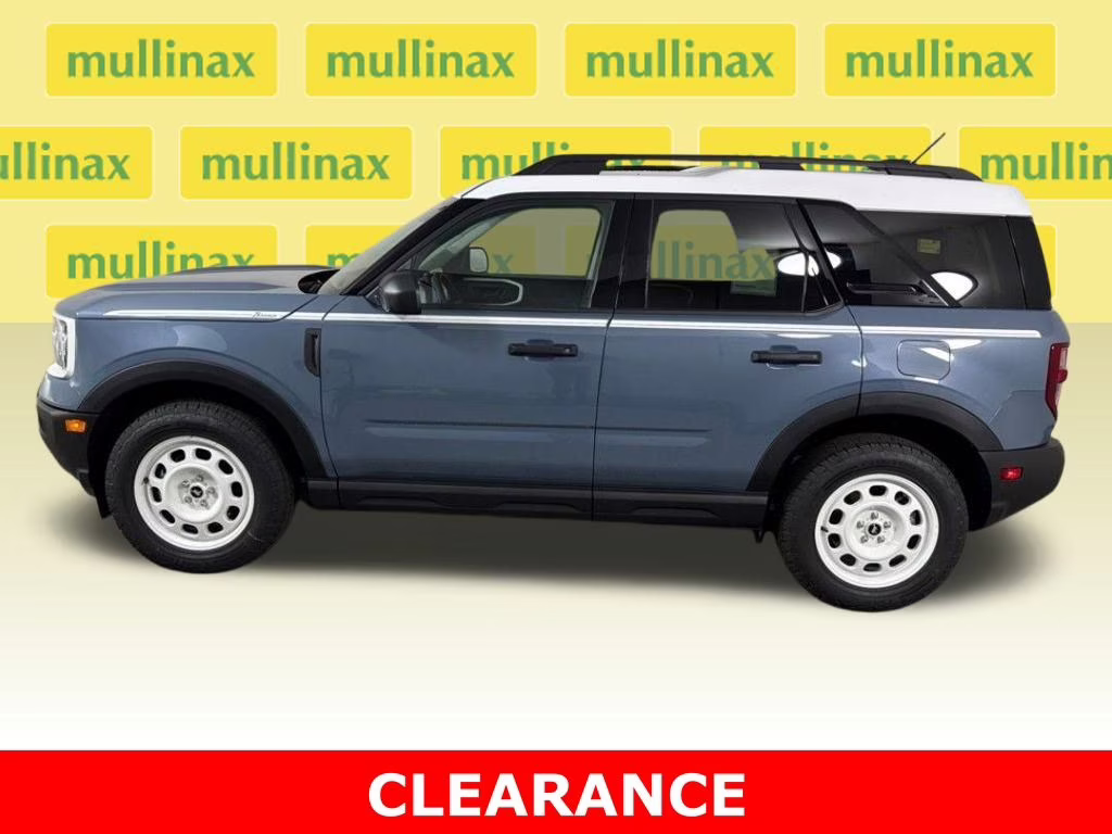 2025 Azure Gray Metallic Tri-Coat Ford Bronco Sport Heritage 4X4 SUV
