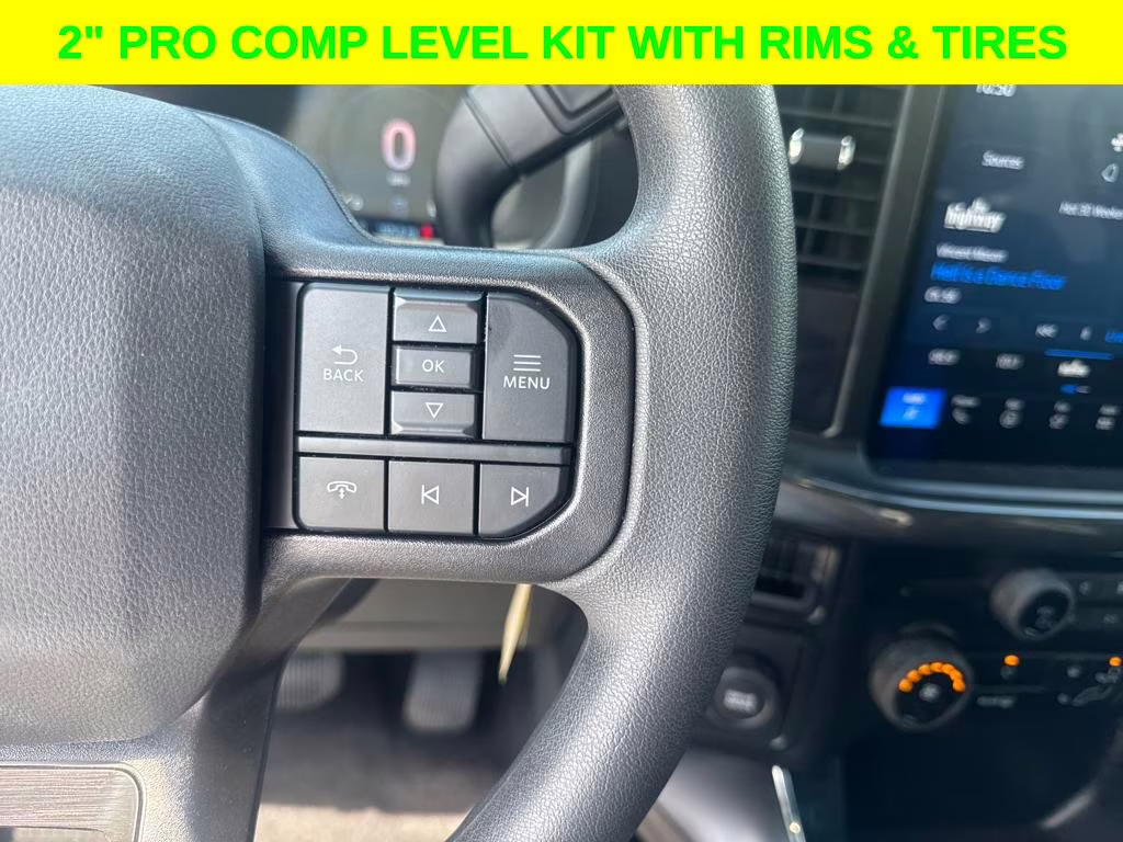 2024 Agate Black Metallic Ford F-150 STX DSI LEVELED & RIMS RWD Truck