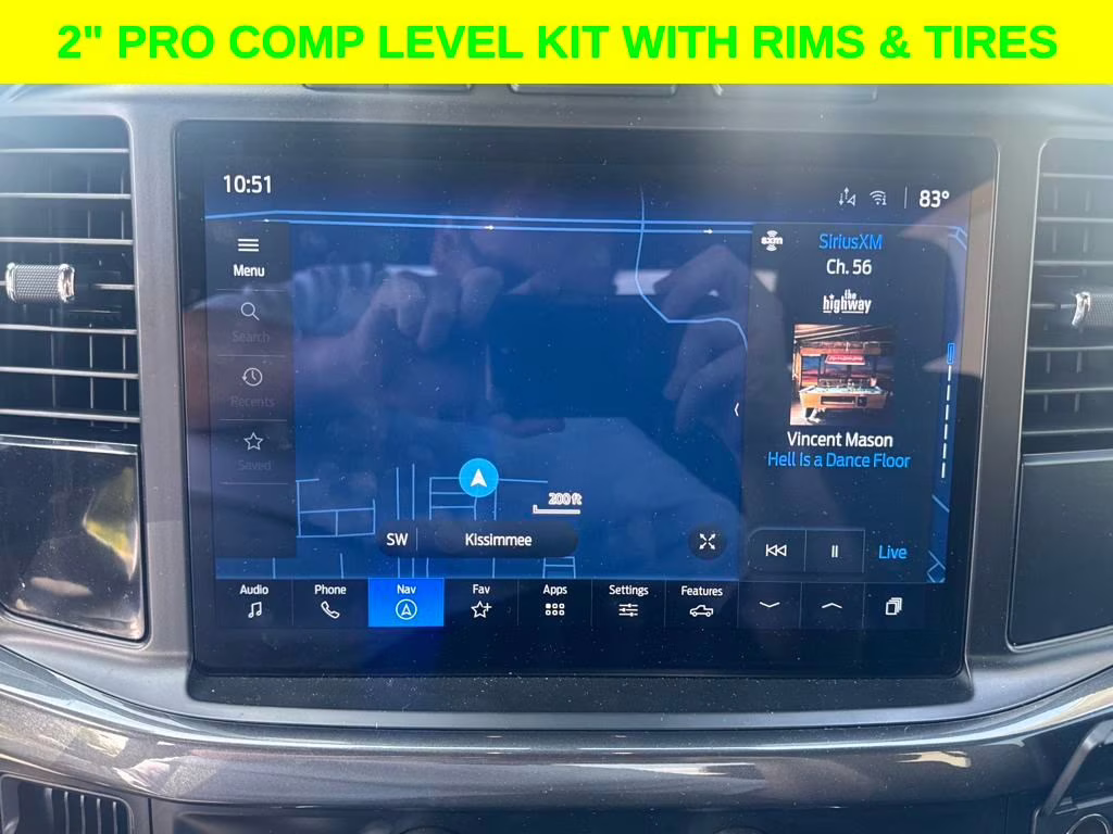 2024 Agate Black Metallic Ford F-150 STX DSI LEVELED & RIMS RWD Truck