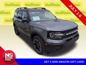 2025 Gray Metallic Ford Bronco Sport Outer Banks 4X4 SUV