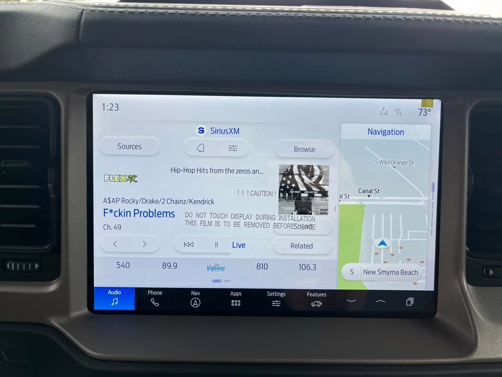 2025 Azure Gray Metallic Ford Bronco Outer Banks 4X4 SUV