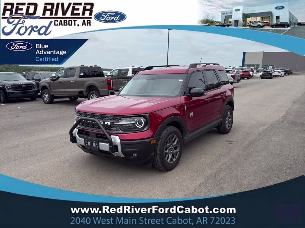2025 Ruby Red Metallic Tinted Clearcoat Ford Bronco Sport Big Bend 4X4 SUV