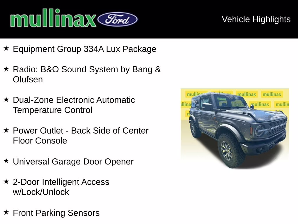 2025 Gray Metallic Ford Bronco Badlands 4X4 SUV