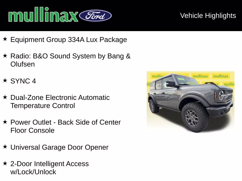 2025 Carbonized Gray Metallic Ford Bronco Badlands 4X4 SUV