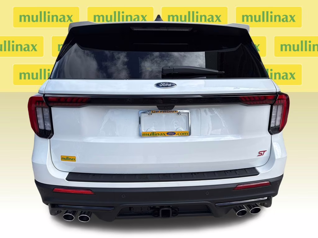 2026 Star White Metallic Tri-Coat Ford Explorer ST RWD SUV