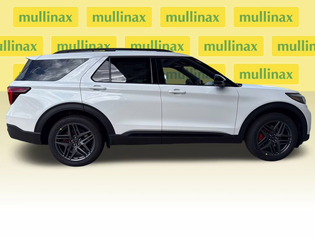 2026 Star White Metallic Tri-Coat Ford Explorer ST RWD SUV