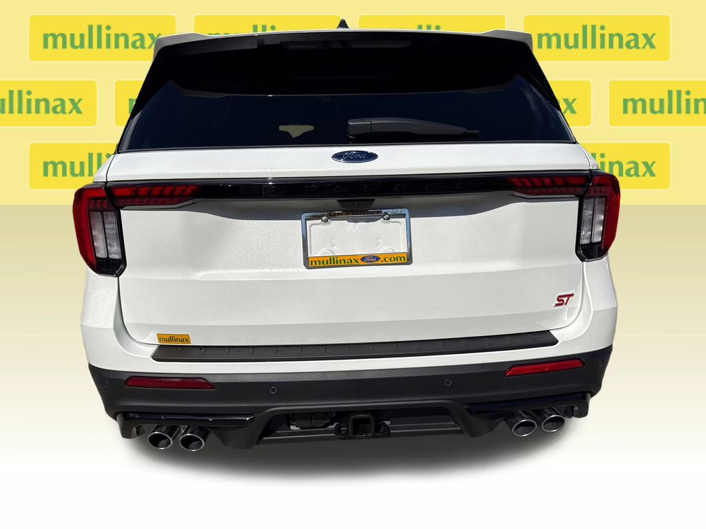 2026 Star White Metallic Tri-Coat Ford Explorer ST RWD SUV