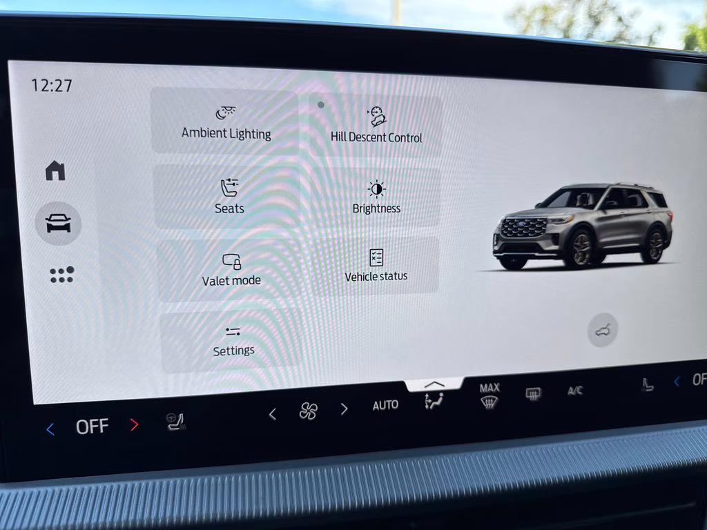 2026 Star White Metallic Tri-Coat Ford Explorer ST RWD SUV