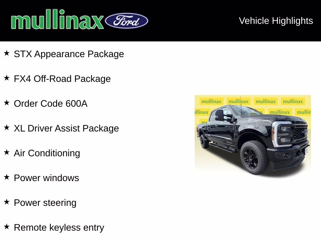 2026 Agate Black Metallic Ford Super Duty F-250 SRW STX 4X4 Truck