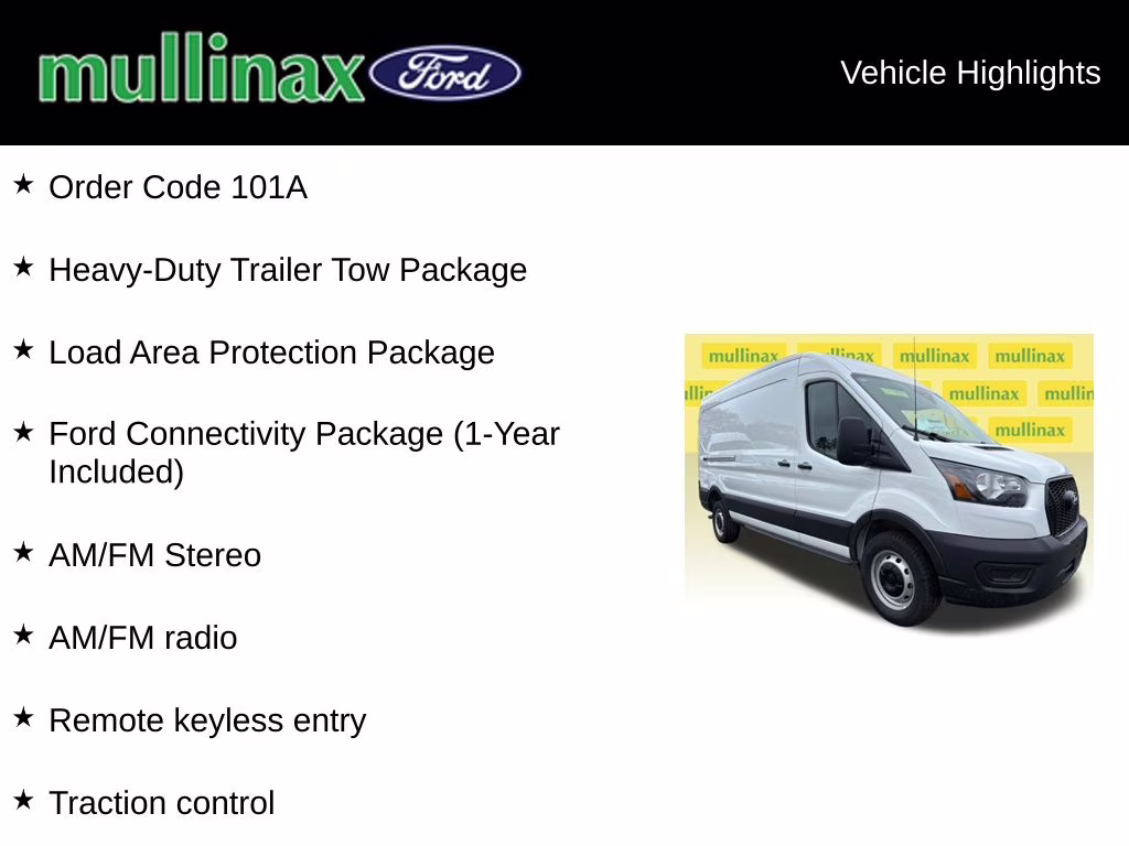 2026 Oxford White Ford Transit-250 Base RWD Van