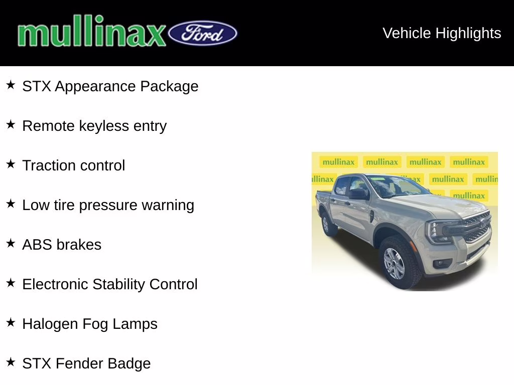 2025 Desert Sand Ford Ranger STX RWD Truck