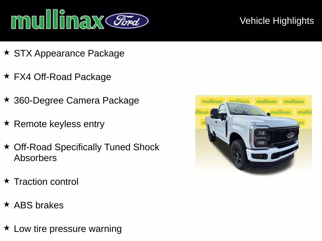 2025 Oxford White Ford Super Duty F-350 SRW STX 4X4 Truck