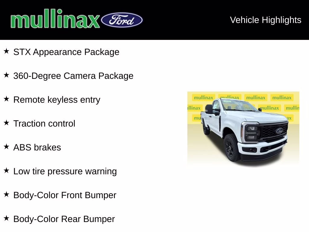 2025 Oxford White Ford Super Duty F-350 SRW STX 4X4 Truck