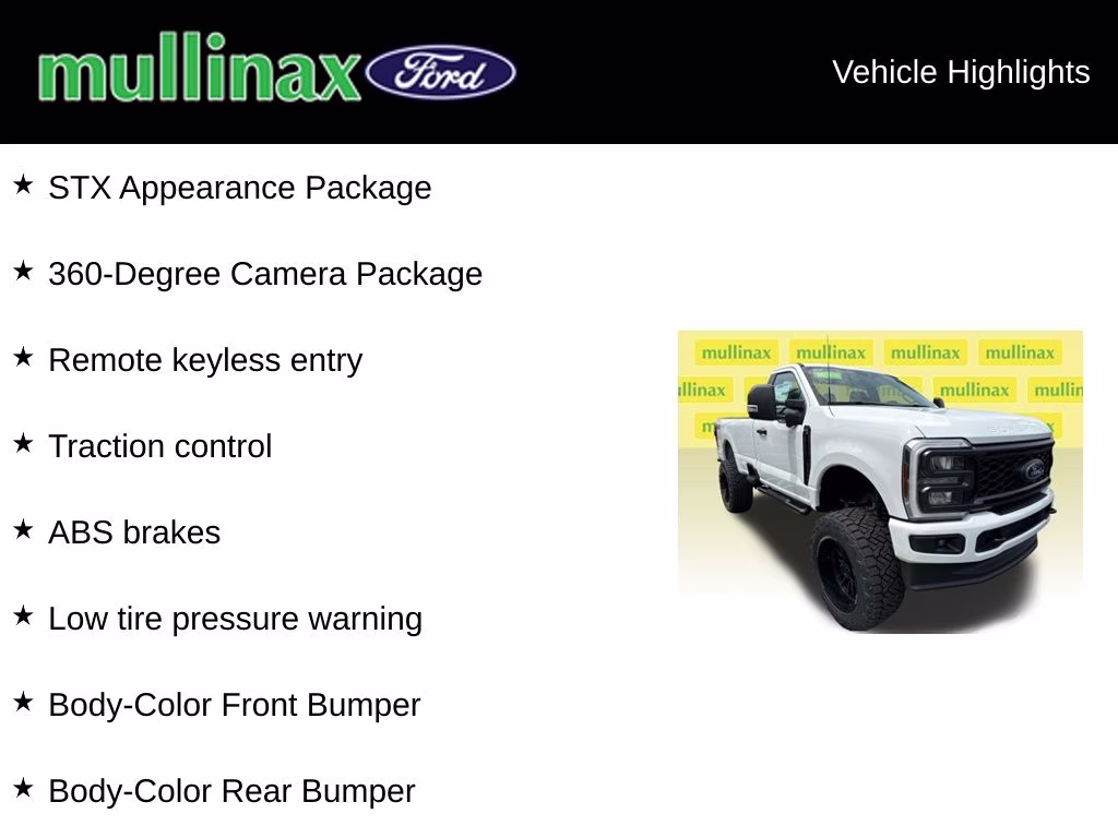 2025 Oxford White Ford Super Duty F-350 SRW STX 4X4 Truck