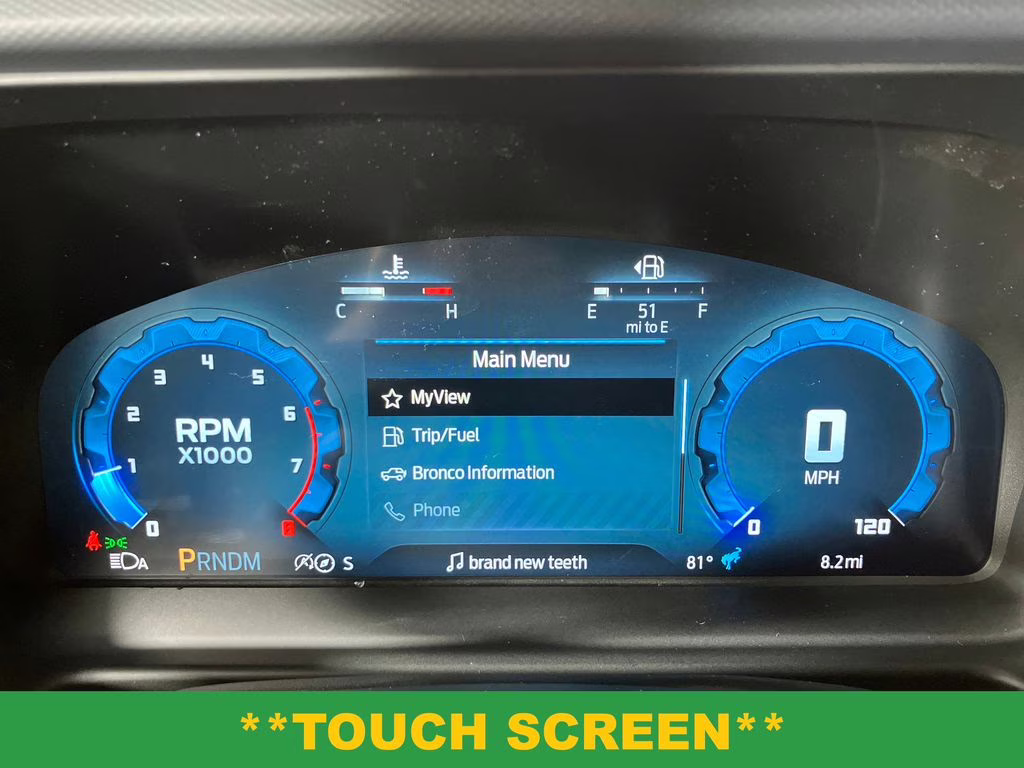 2025 Ruby Red Metallic Tinted Clearcoat Ford Bronco Base 4X4 SUV