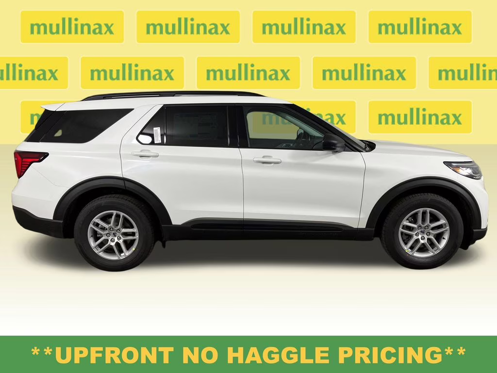 2026 Star White Metallic Tri-Coat Ford Explorer Active RWD SUV