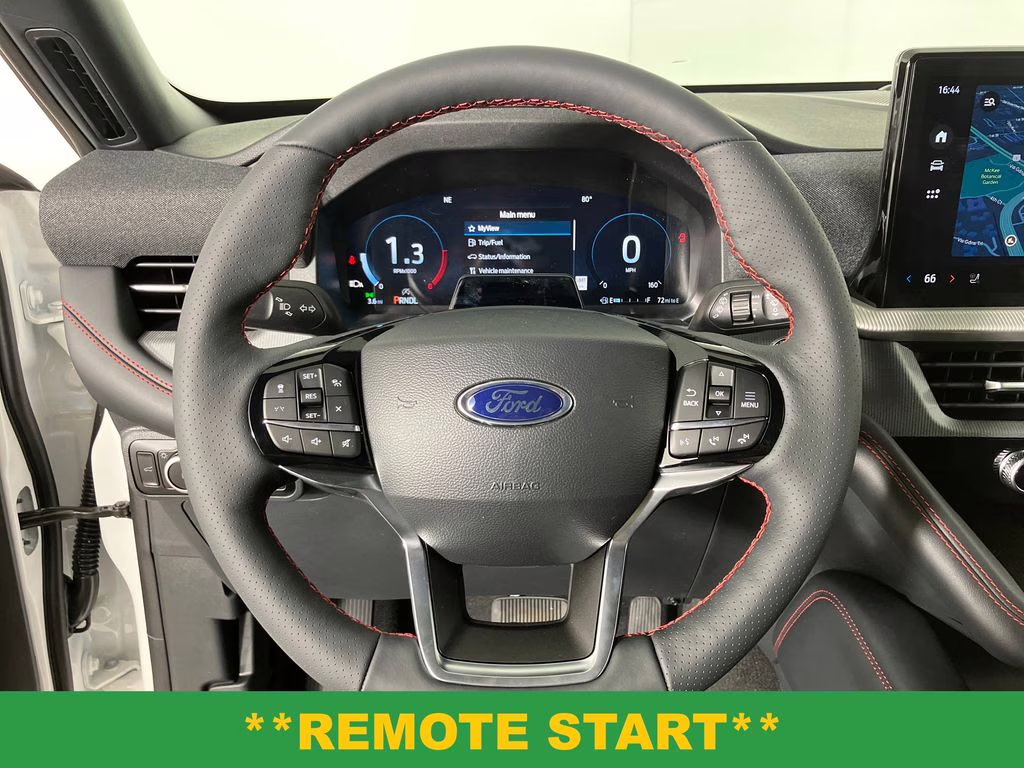 2026 Star White Metallic Tri-Coat Ford Explorer ST-Line RWD SUV