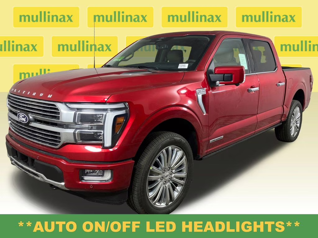 2025 Rapid Red Metallic Tinted Clearcoat Ford F-150 Platinum 4X4 Truck