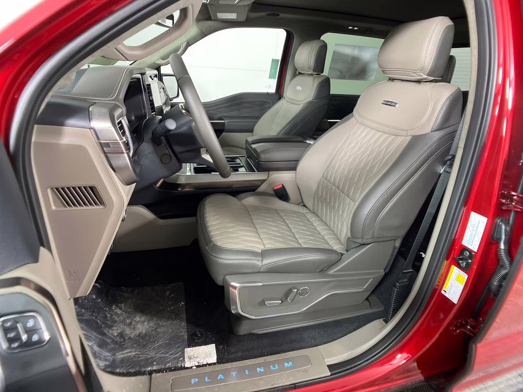 2025 Rapid Red Metallic Tinted Clearcoat Ford F-150 Platinum 4X4 Truck