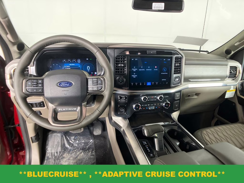 2025 Rapid Red Metallic Tinted Clearcoat Ford F-150 Platinum 4X4 Truck