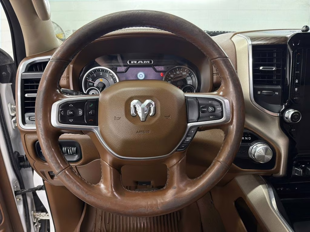 2019 Ivory White Tri-Coat Pearlcoat Ram 1500 Laramie RWD Truck