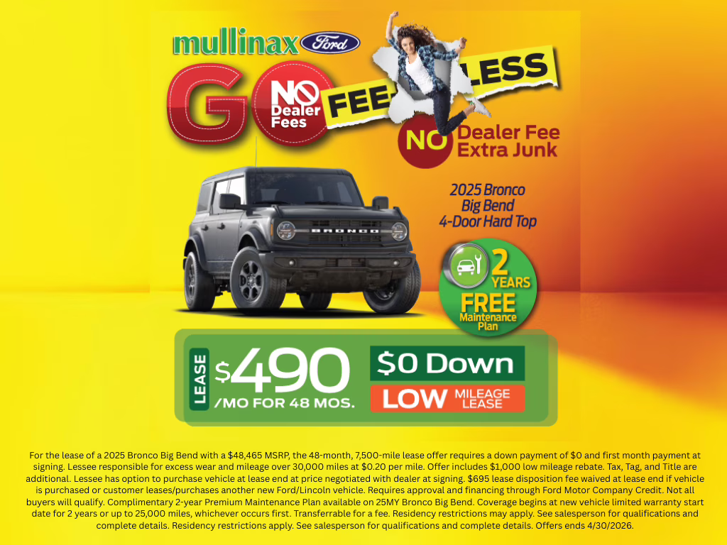 2025 OXFORD WHITE Ford Bronco Big Bend 4X4 SUV