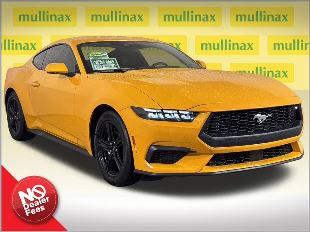 2026 Orange Fury Metallic Tri-Coat Ford Mustang EcoBoost Premium RWD Coupe