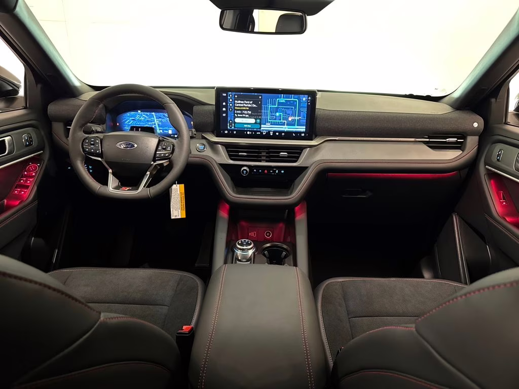 2026 Star White Metallic Tri-Coat Ford Explorer ST 4X4 SUV