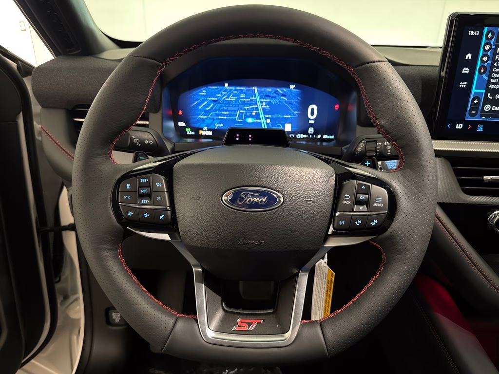 2026 Star White Metallic Tri-Coat Ford Explorer ST 4X4 SUV