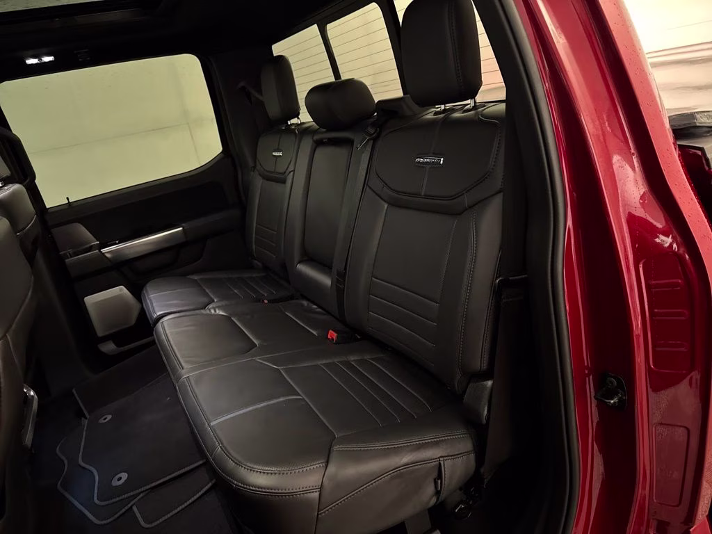 2025 Rapid Red Metallic Tinted Clearcoat Ford F-150 Platinum 4X4 Truck