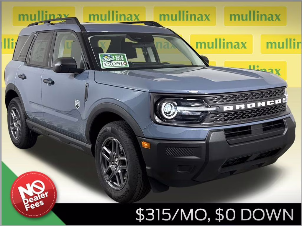 2025 Azure Gray Metallic Tri-Coat Ford Bronco Sport Big Bend 4X4 SUV