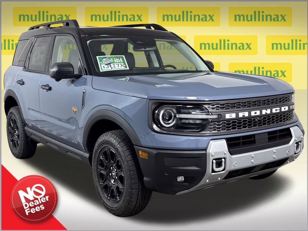 2025 Azure Gray Metallic Tri-Coat Ford Bronco Sport Badlands 4X4 SUV