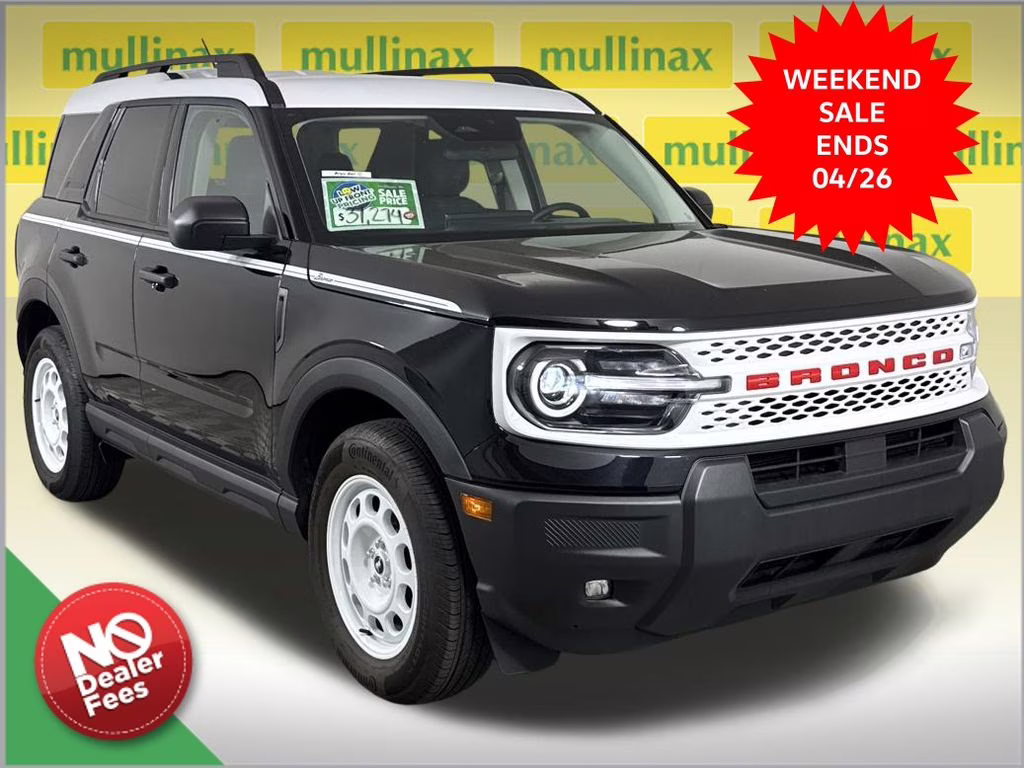 2025 Shadow Black Ford Bronco Sport Heritage 4X4 SUV