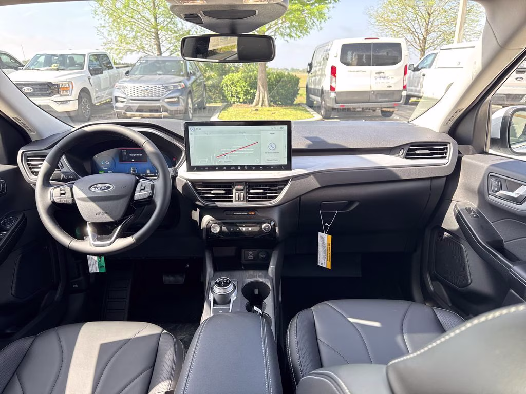 2025 White Metallic Ford Escape Plug-In Hybrid Base FWD SUV