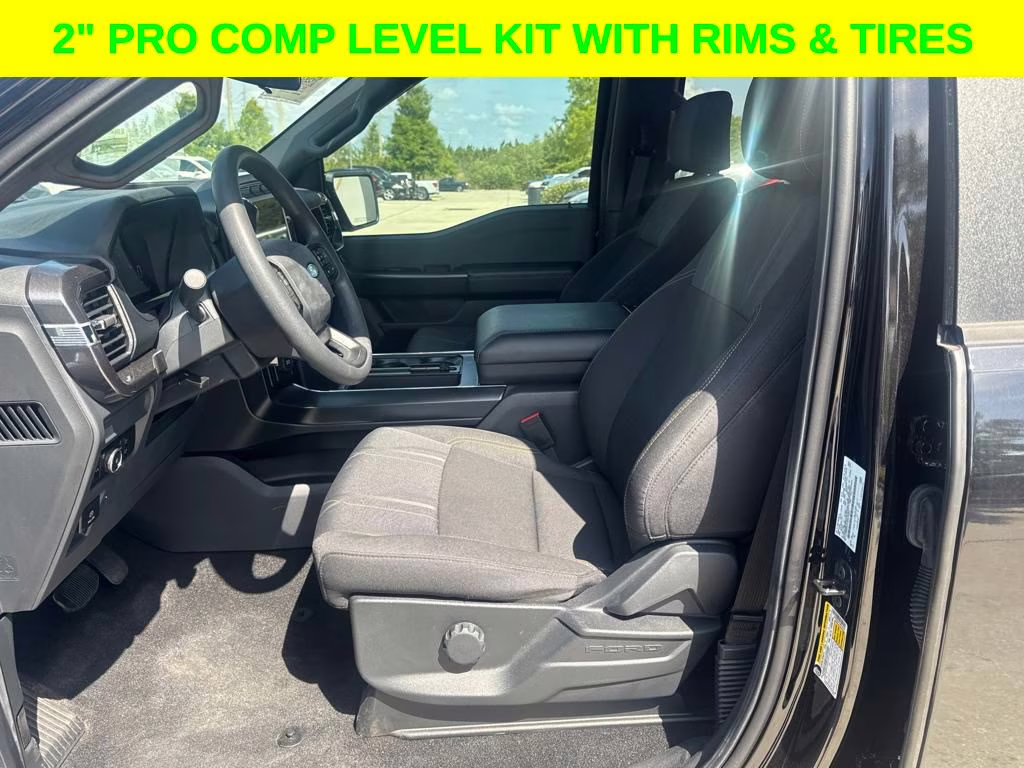 2024 Agate Black Metallic Ford F-150 STX DSI LEVELED & RIMS RWD Truck